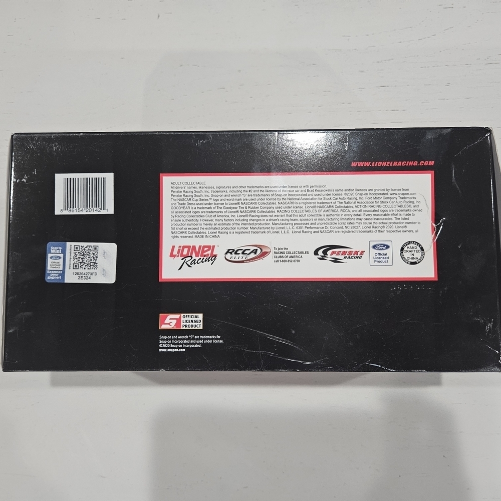 Brad Keselowski Kentucky Raced Version Snap-On 1/24 NASCAR Diecast Collectible - Picture 4 of 10